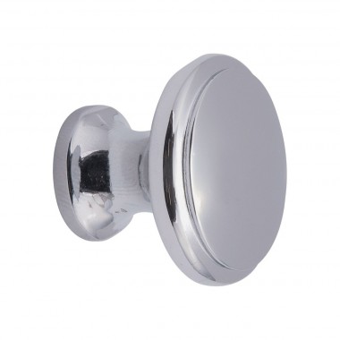 Turned Cabinet Knob 35mm Chrome