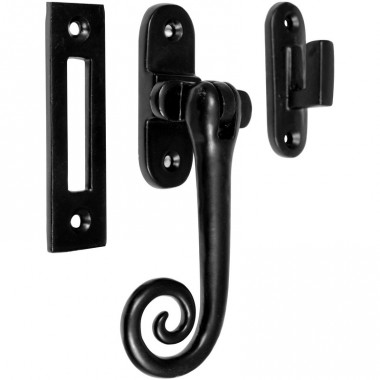 Antique Design Casement Fastener 120mm Black