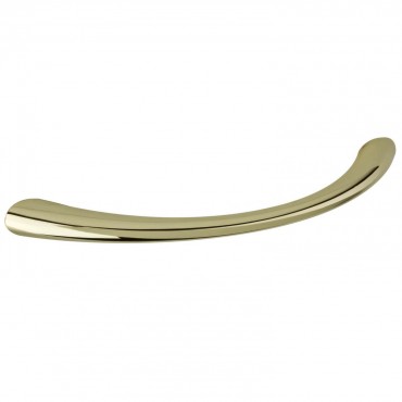 Tapered Bow Pull Cabinet Handle 96mm - Brass Effect