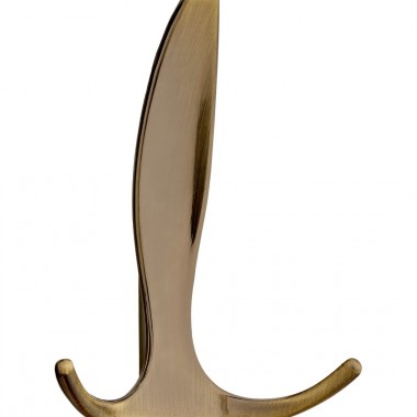 Modern Triple Concealed Hook Antique Brass - 100mm
