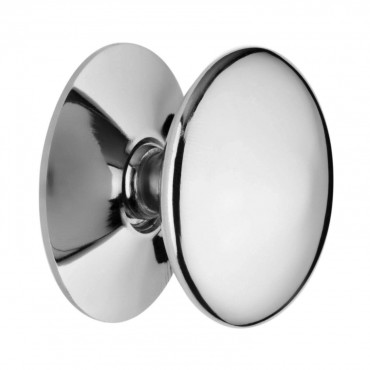 Solid Victorian Cabinet Knob 38mm Chrome