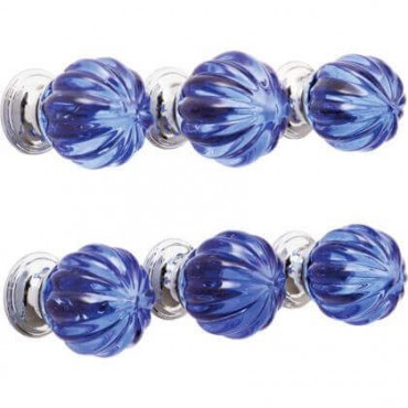 Lilac Glass Pumpkin Cabinet Knob img4