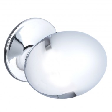 Oval Cabinet Knob 30mm Polished Chrome