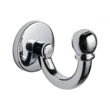 Screw-in Single Ball End Single Robe Hook - Polished Chrome