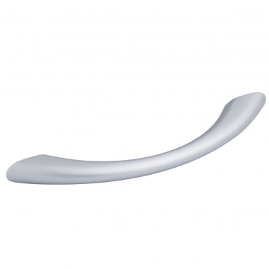 Tapered Bow Pull Cabinet Handle 96mm Satin Nickel